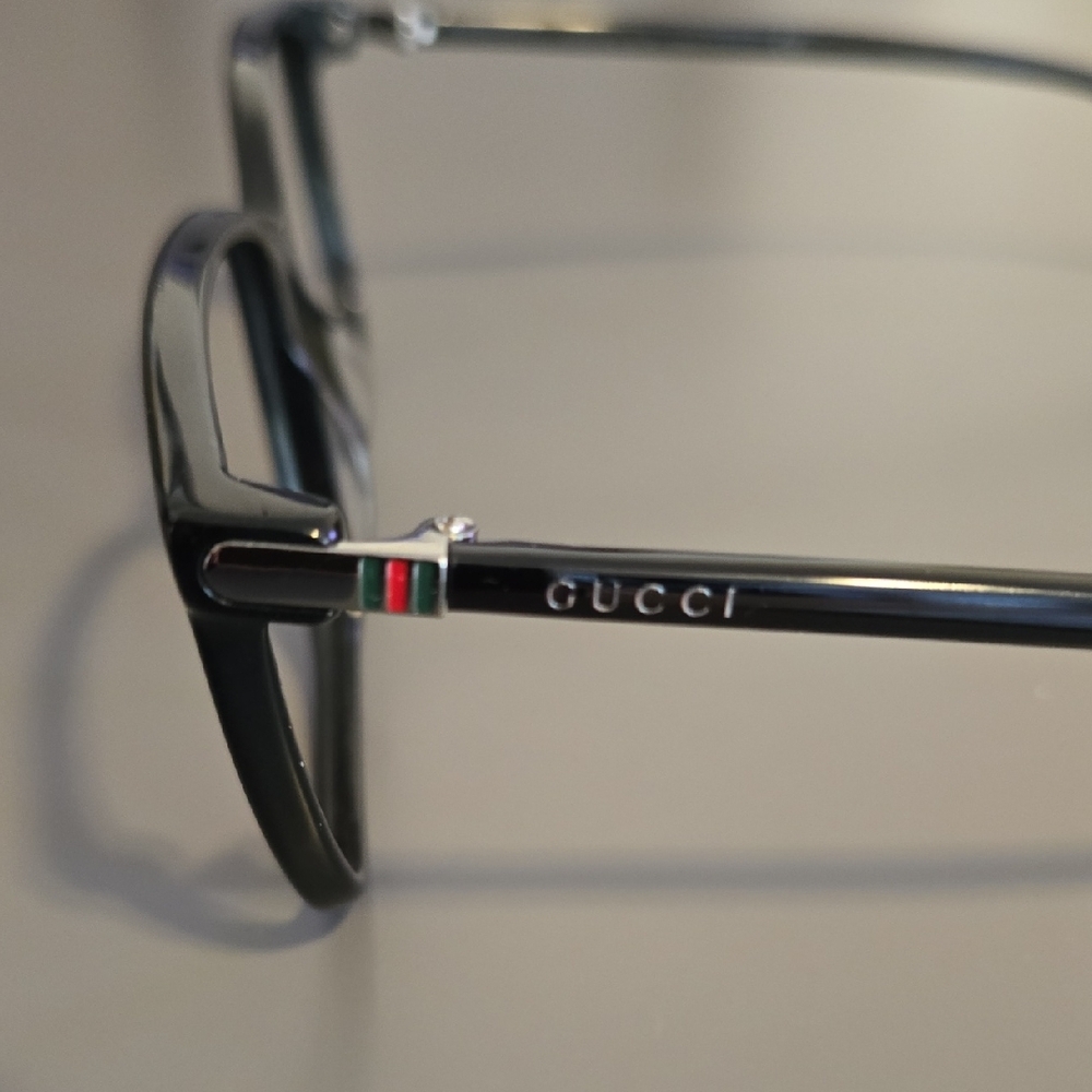 Gucci GG0019O Black Rectangular Glasses